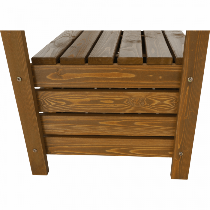 Bancă de grădină, maro, 150cm, AMULA [4]