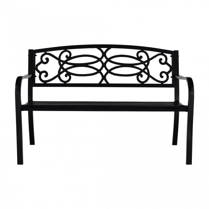 Bancă de grădină, neagră, VENDA [19]
