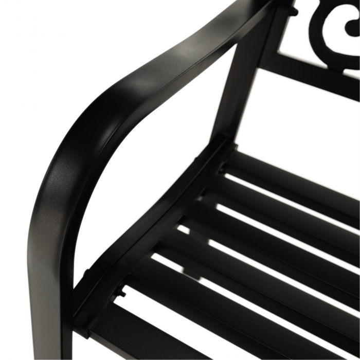 Bancă de grădină, neagră, VENDA [12]