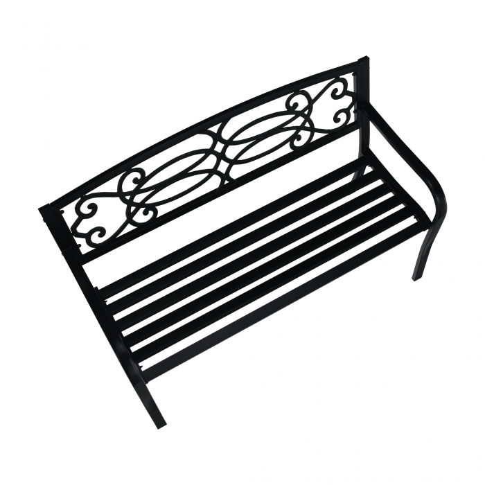 Bancă de grădină, neagră, VENDA [15]