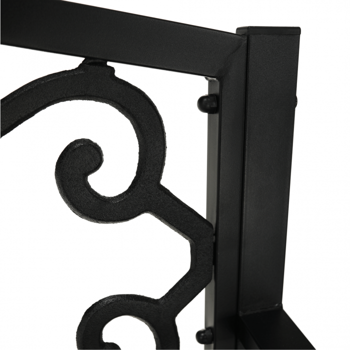 Bancă de grădină, neagră, VENDA [10]