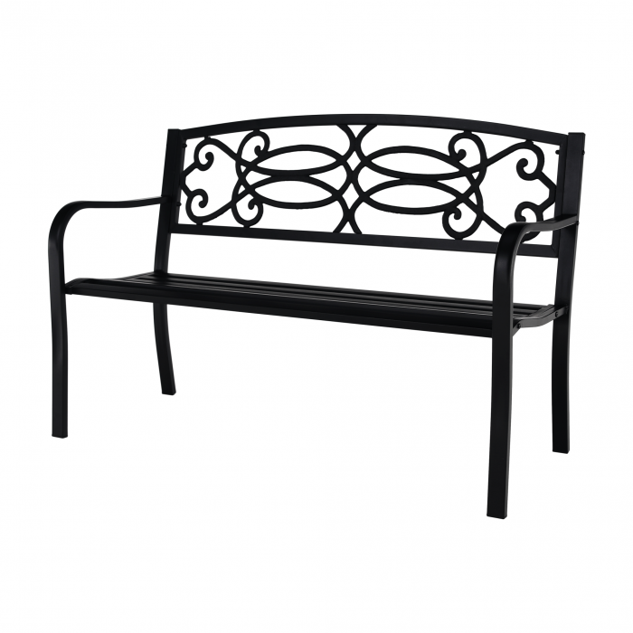 Bancă de grădină, neagră, VENDA [16]