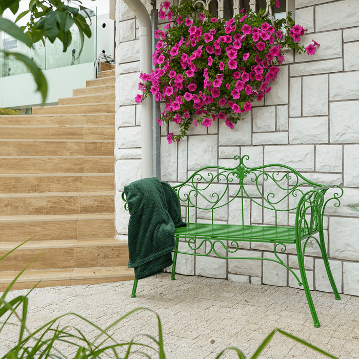 Bancă de grădină, verde, ETELIA [26]