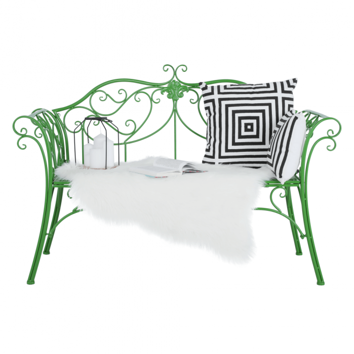 Bancă de grădină, verde, ETELIA [20]