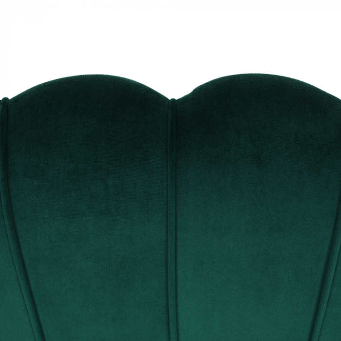 Bancă în stil Art-deco, catifea Velvet smarald/crom auriu, NOBLIN [18]