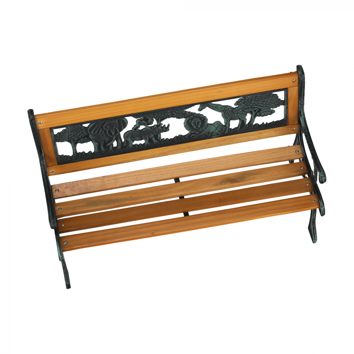 Bancă pentru copii, negru / natural, NADAZA [18]