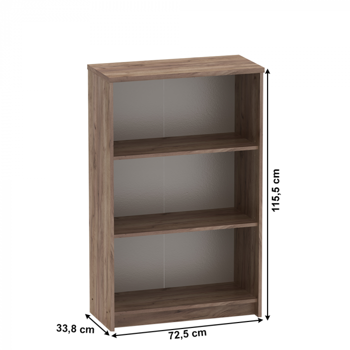 Biblioraft birou, kraft dunkel/alb, JOHAN 2 NEW 03 [2]