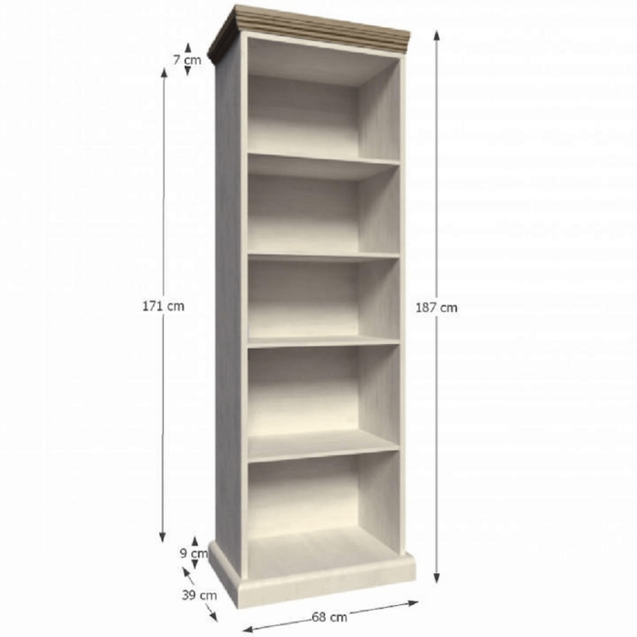 Biblioraft, pin nordic/stejar sălbatic, ROYAL RW [2]