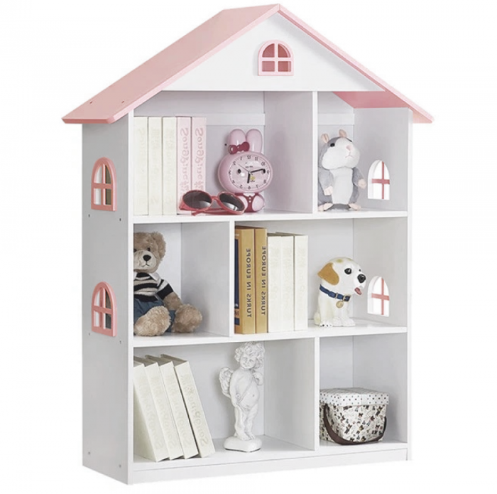 Bibliotecă pentru copii, alb/roz, MAISON TYP 1 [1]