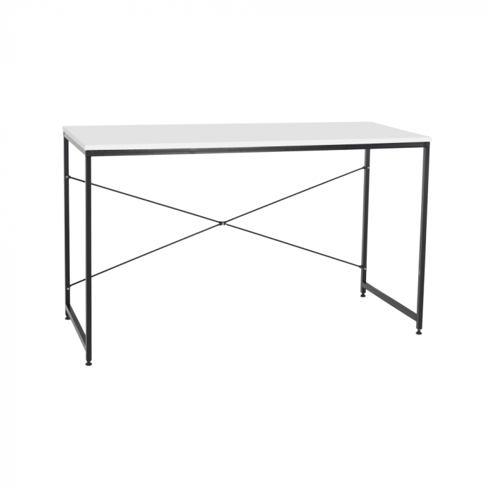 Birou, alb/negru, 120x60 cm, MELLORA [1]
