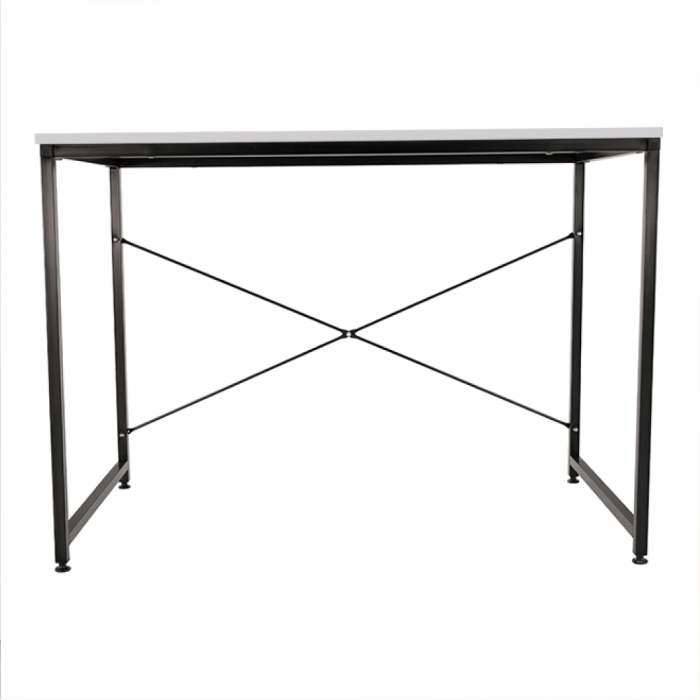 Birou, alb/negru, 120x60 cm, MELLORA [2]