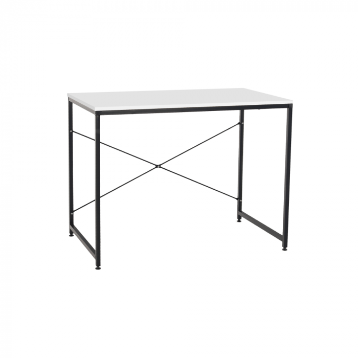 Birou, alb/negru, 90x60 cm, MELLORA [1]
