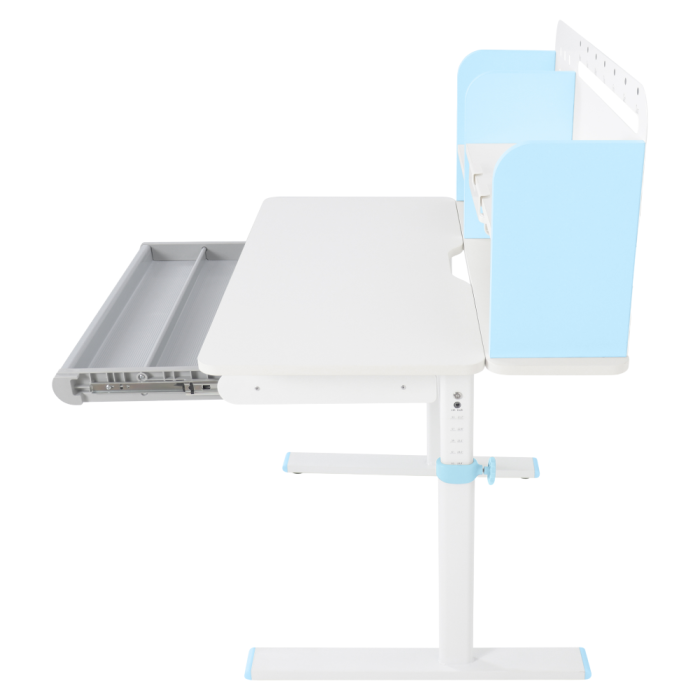 Birou crescător, albastru/alb, ADAN [21]