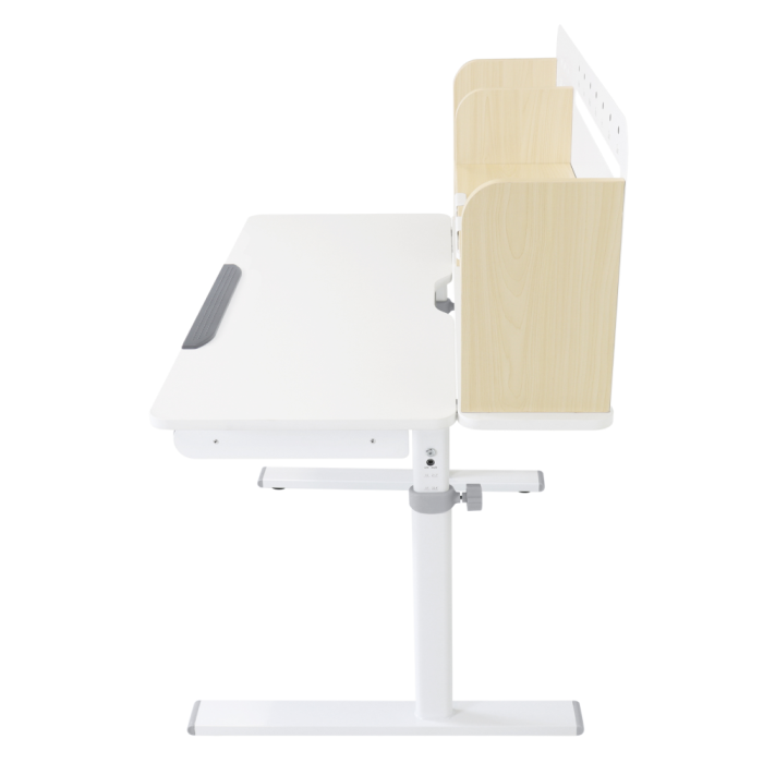 Birou crescător, natural/alb, ADAN [22]