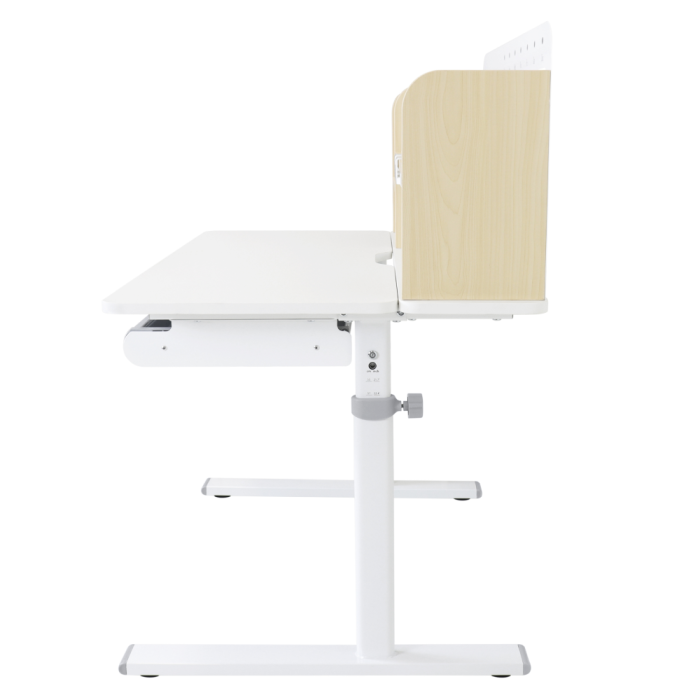 Birou crescător, natural/alb, ADAN [18]