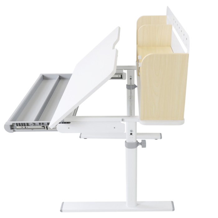 Birou crescător, natural/alb, ADAN [19]