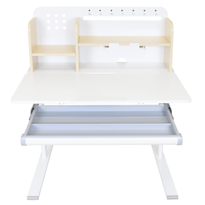 Birou crescător, natural/alb, ADAN [13]