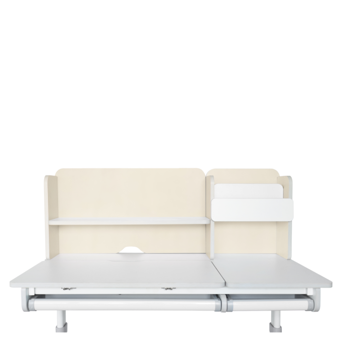 Birou crescător, natural/alb, LEDIN [22]