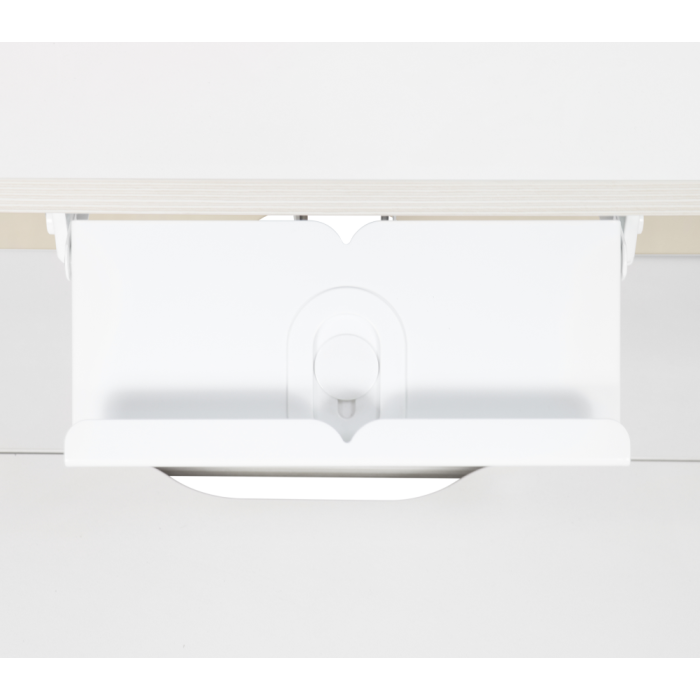 Birou crescător, natural/alb, LEDIN [25]