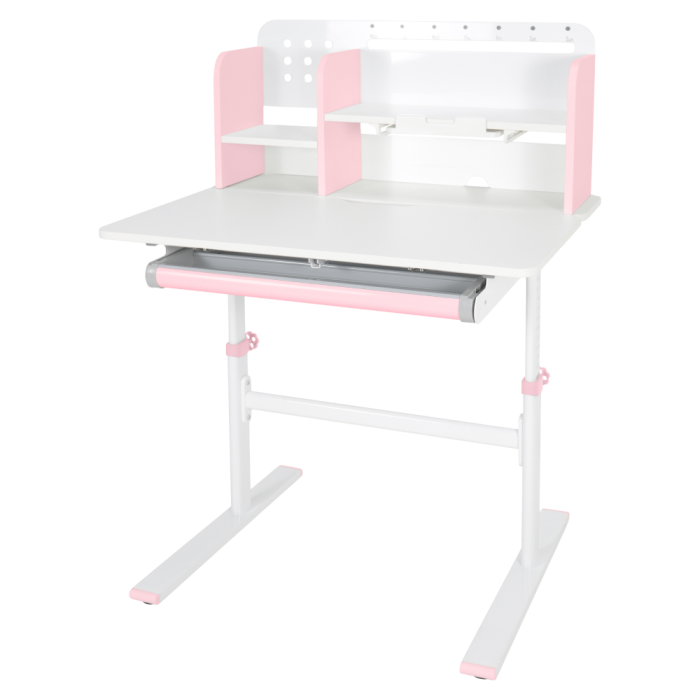 Birou crescător, roz/alb, ADAN [8]