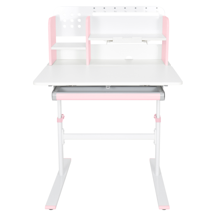 Birou crescător, roz/alb, ADAN [17]