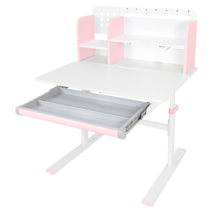 Birou crescător, roz/alb, ADAN [5]