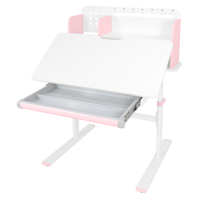 Birou crescător, roz/alb, ADAN [4]