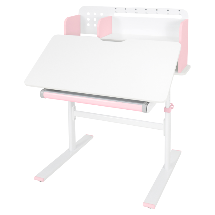 Birou crescător, roz/alb, ADAN [3]