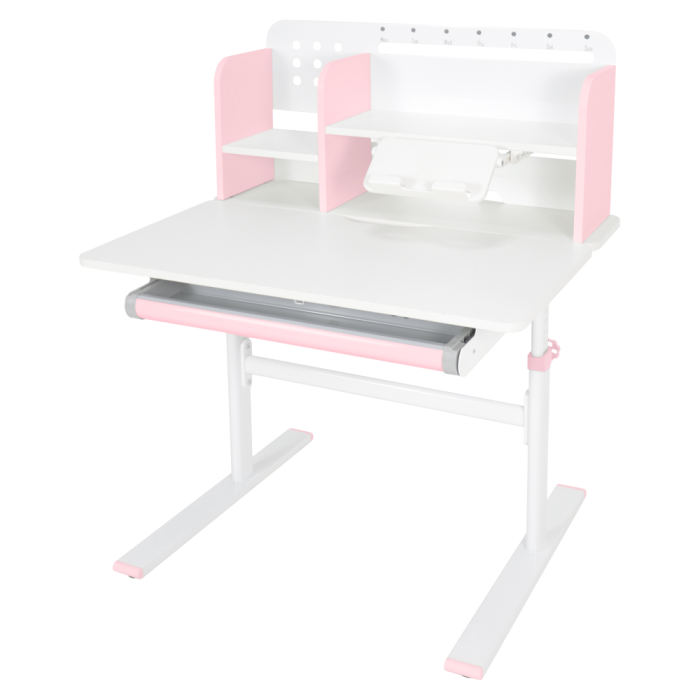 Birou crescător, roz/alb, ADAN [6]