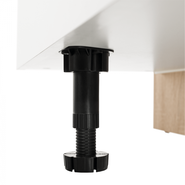 Birou gaming stejar sonoma/alb, 160 cm lungime , [5]