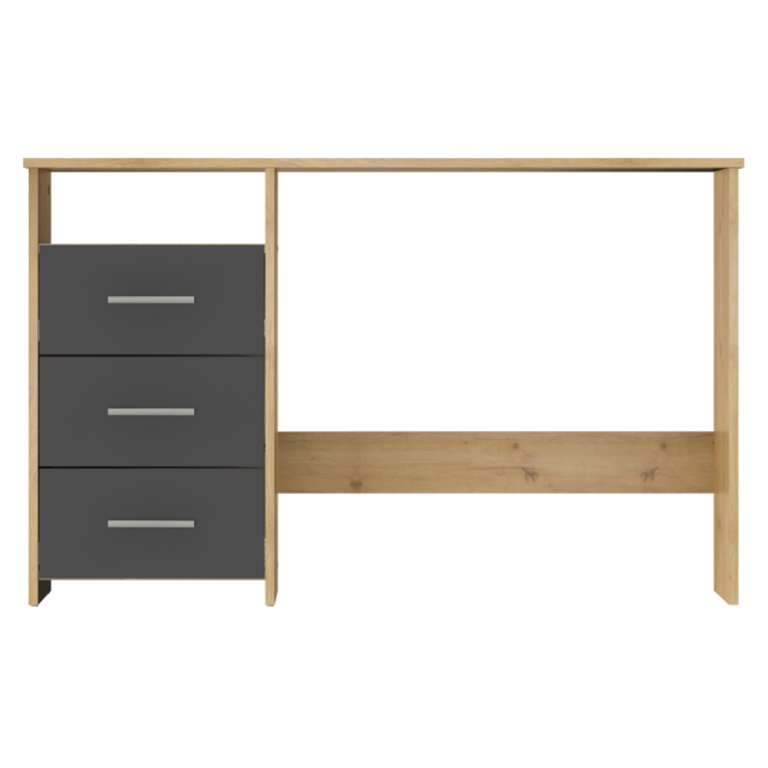 Birou PC, stejar artizanal/grafit, LARISTOTE NEW [8]