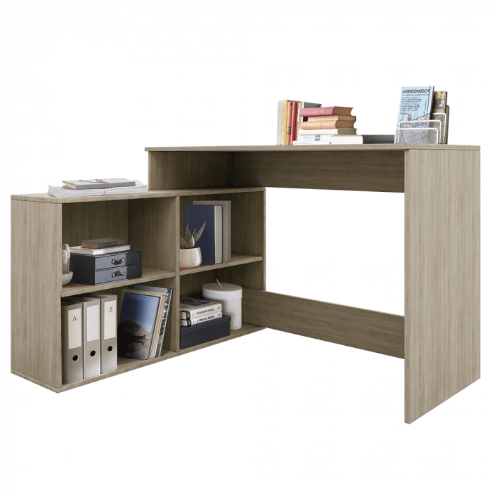 Birou PC, stejar sonoma, universal, KORNER NEW [5]