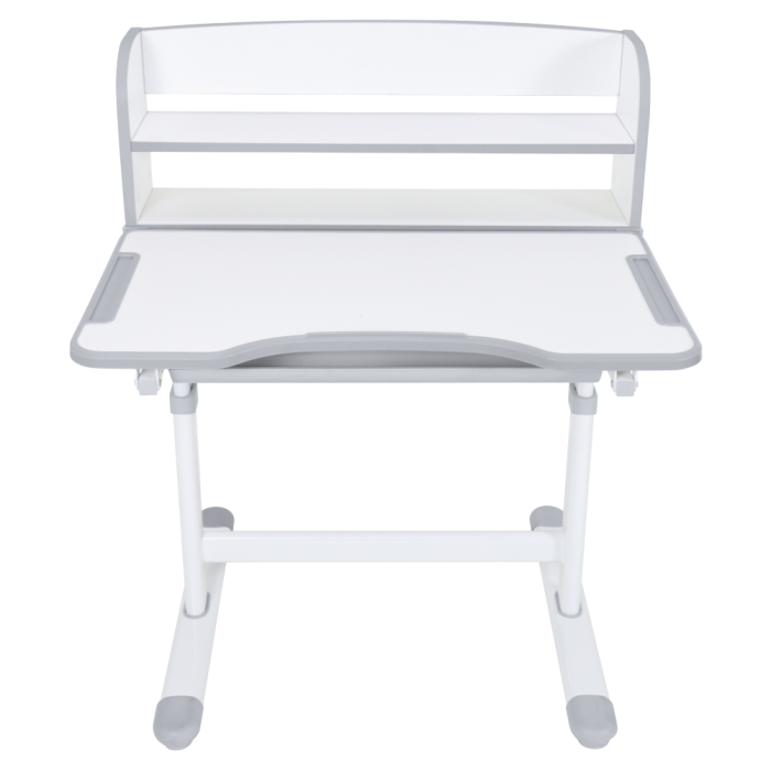 Birou şi scaun crescător, gri/alb, set ZION [24]