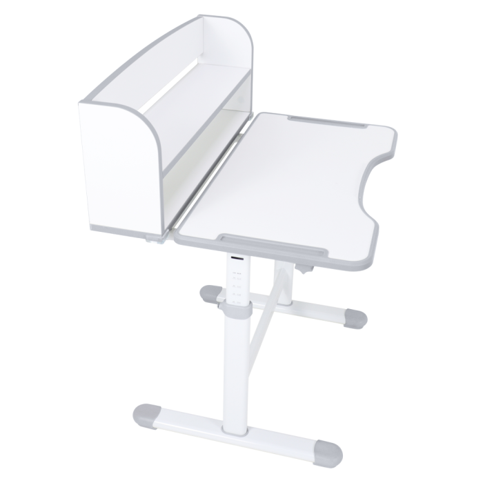 Birou şi scaun crescător, gri/alb, set ZION [17]