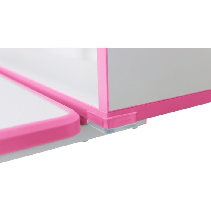 Birou şi scaun pentru creştere, roz/alb, set ZION [30]