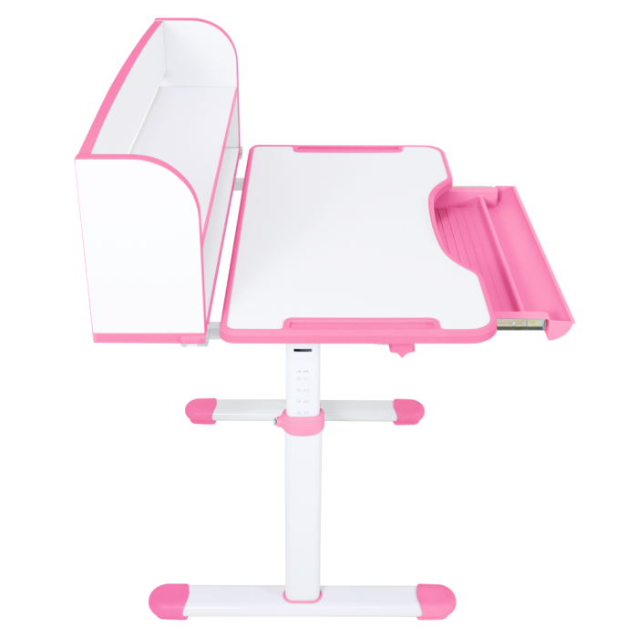 Birou şi scaun pentru creştere, roz/alb, set ZION [18]