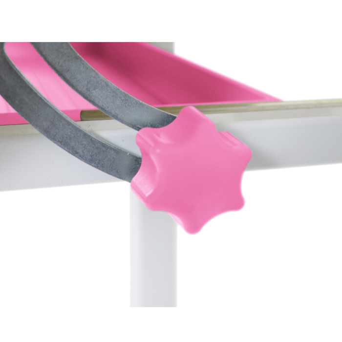 Birou şi scaun pentru creştere, roz/alb, set ZION [28]