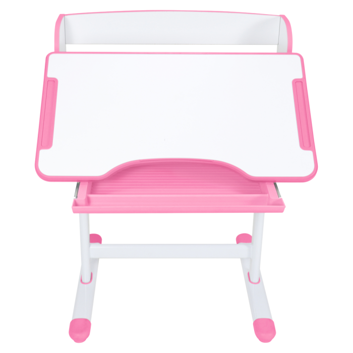 Birou şi scaun pentru creştere, roz/alb, set ZION [26]