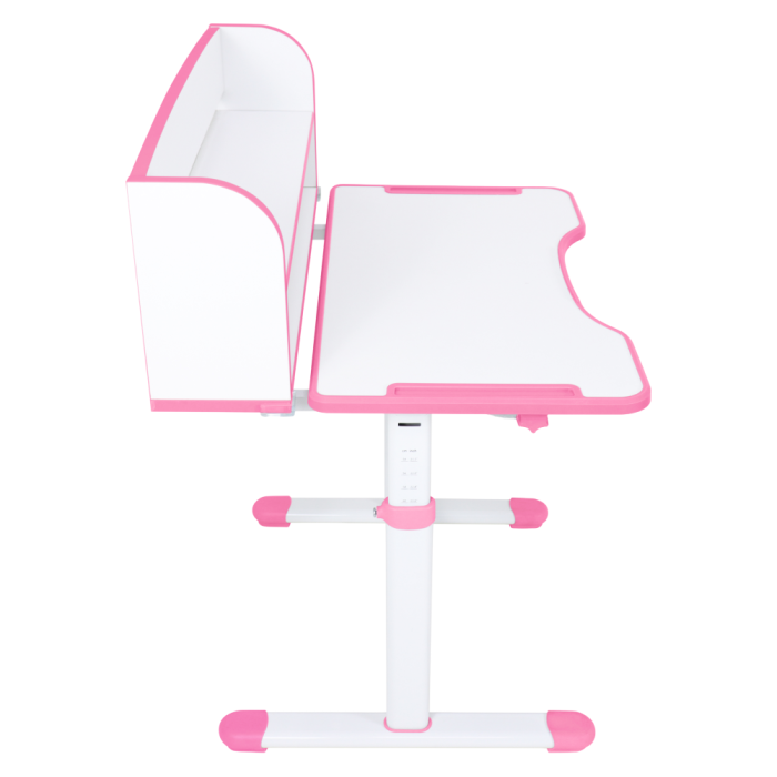 Birou şi scaun pentru creştere, roz/alb, set ZION [16]