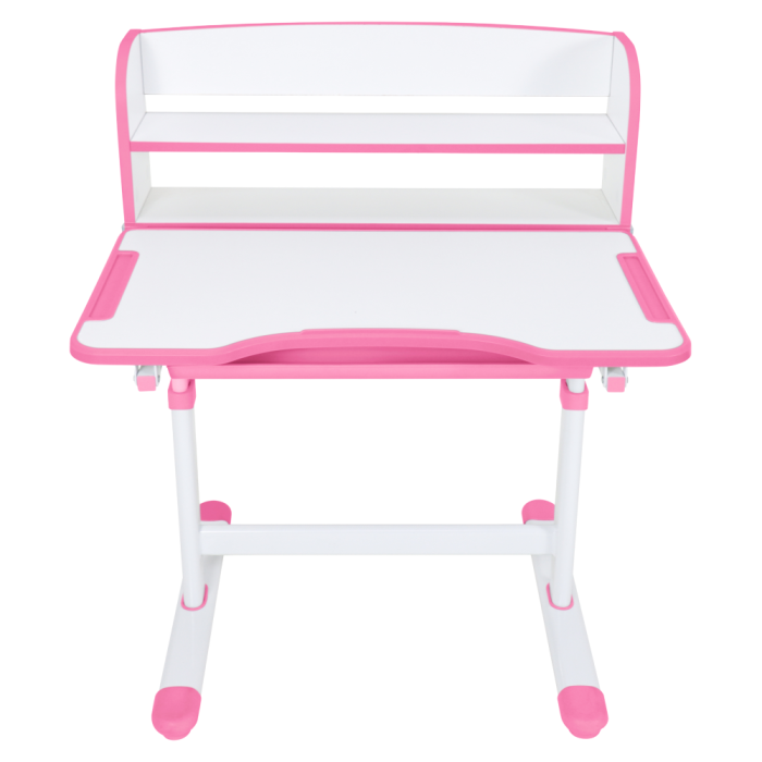 Birou şi scaun pentru creştere, roz/alb, set ZION [24]