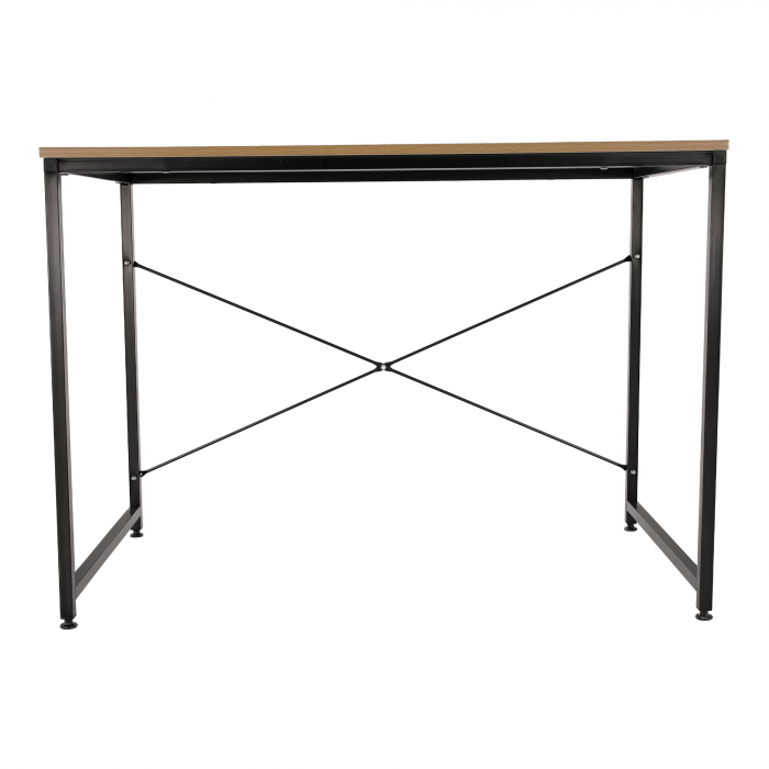 Birou, stejar / negru, 100x60 cm, MELLORA [2]