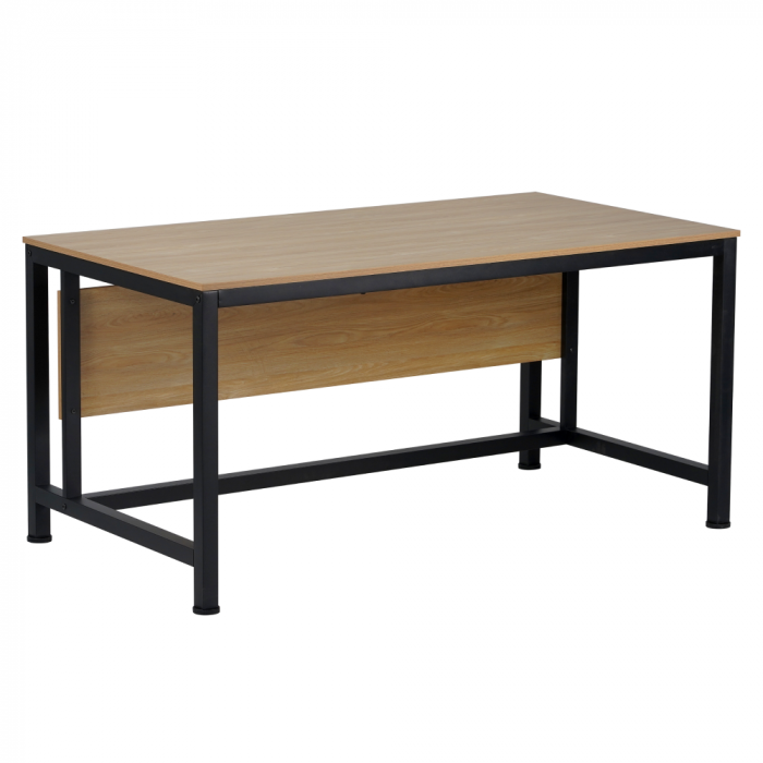 Birou, stejar/negru, 150x80 cm, KILIS NEW [1]