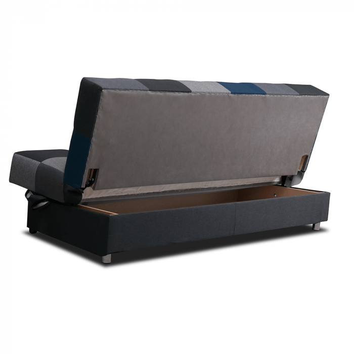 Canapea, albastru, ţesătură malmo, ALABAMA [7]