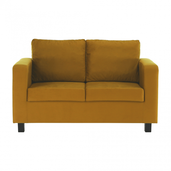 Canapea complet tapiţată, ţesătură muştar, LUANA [13]