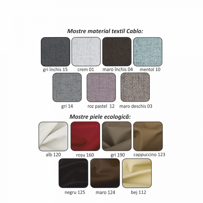 Canapea cu 2-locuri, material gri, la comandă, BORN [2]