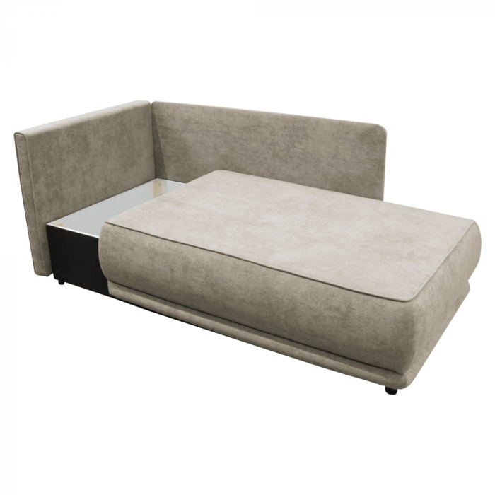 Canapea extensibilă, bej gri Taupe, pe stânga, LIAMI [5]