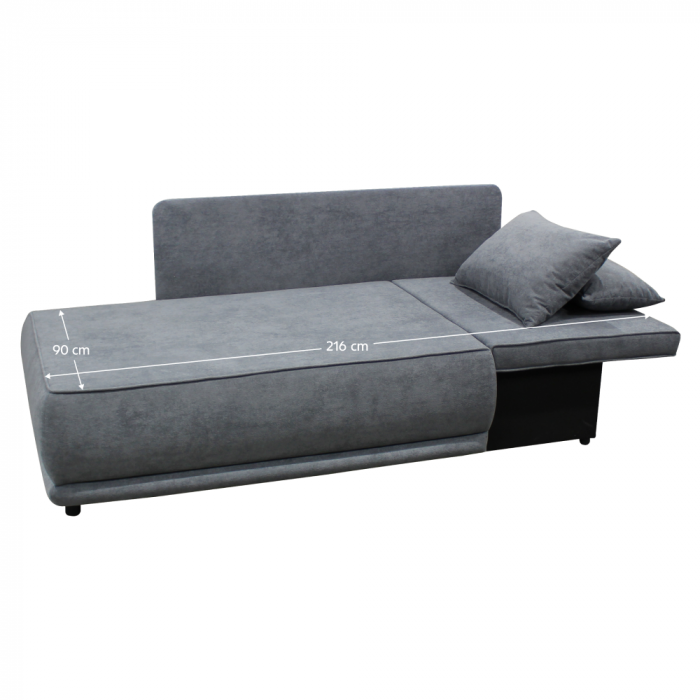 Canapea extensibilă, culoare gri, LIAMI [5]