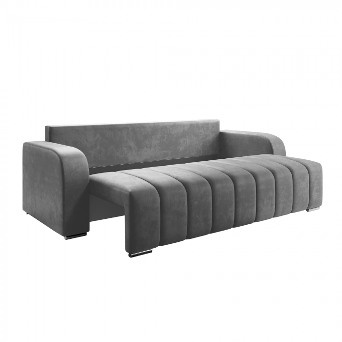 Canapea extensibilă, culoare gri, PORIMA [2]