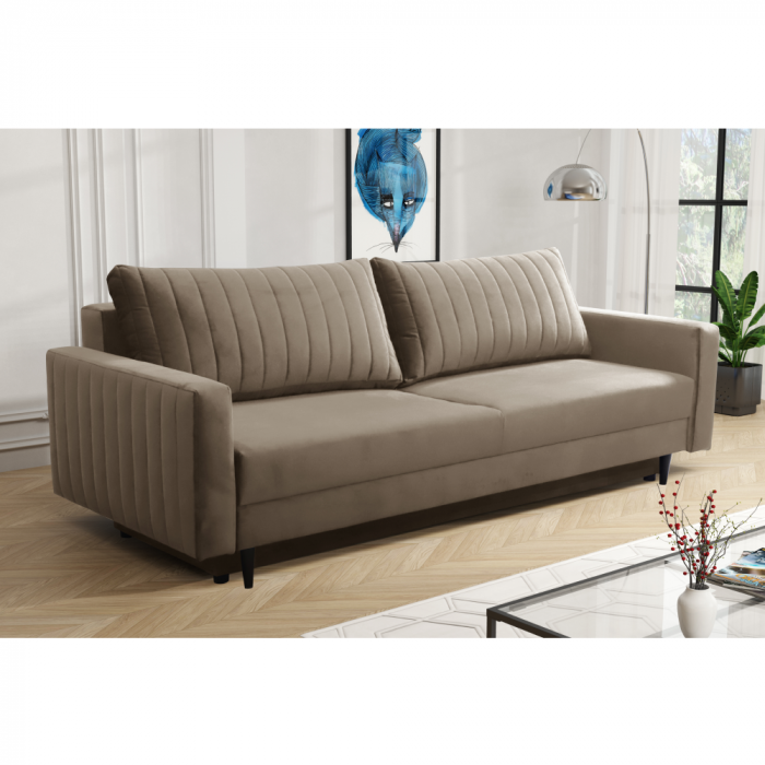 Canapea extensibilă, gri-bej Taupe, PALEM [7]