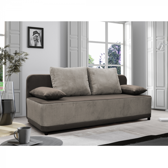 Canapea extensibilă, gri-bej Taupe, SENTY [5]
